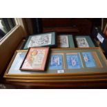 A Collection of Framed Alphabet Prints, Framed Pen and Ink Drawings, Religious Prints etc