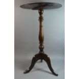 A Mahogany Circular Topped Tripod Wine Table, 45cm Diameter