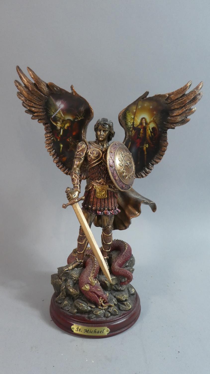 A Bradford Exchange "Archangels of Light" Limited Edition Figure, "Michael: Triumphant Warrior",