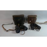 Two Pairs of Cased Binoculars, Lieberman 20x45 and Regent 10x50