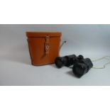 A Pair of Leather Cased Consul 7X50 Field Binocular