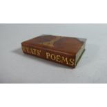 A Vintage Pocket Lighter in the Form of a Book, Keats' Poems. (Please note prohibited items such
