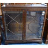 A Mid 20th Century Astragal Glazed Mahogany Display Cabinet with Two Glass Shelves, 107cm Wide