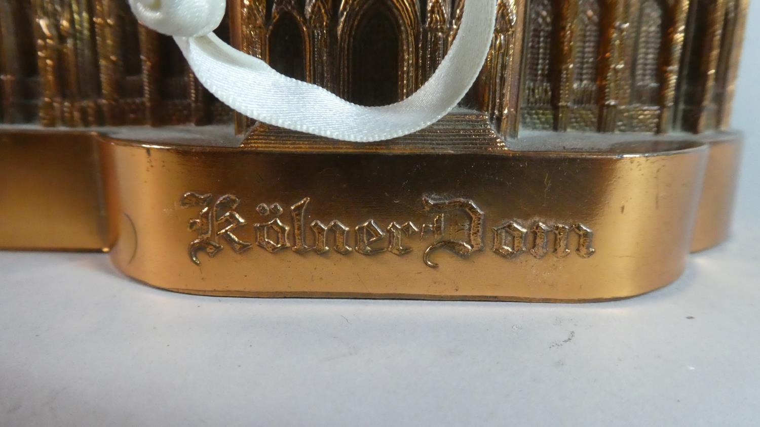 A German Musical Jewellery Box in the Form of Cologne Cathedral, with Key and Working Order, 15cm - Image 2 of 3