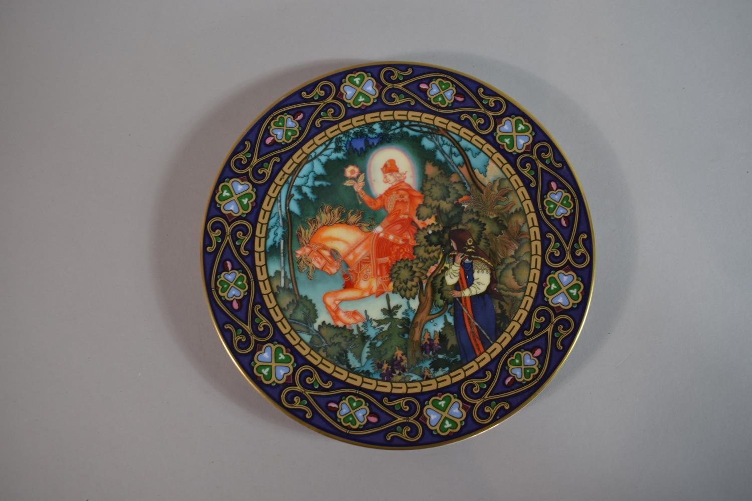 A Collection of Five German Heinrich Villeroy & Boch Plates From the Russian Fairy Tales - Image 5 of 17
