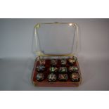 A Full Collection of Twelve Franklin Mint 'Masterpieces of Russian Art' Porcelain Music Boxes by