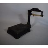 A Set of Late 19th Century Counter Top Brass Mounted Platform Scales up to 7lbs