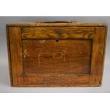 A Mid 20th Century Neslein Engineers Chest with Pull Down Removable Front Revealing Three Short