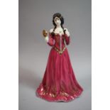 A Royal Worcester Figure, Limited Edition 849/7500, "The Fair Maiden of Astolat" with Certificate