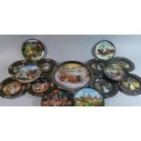 A Collection of Fourteen Russian Decorated Plates to Include 'Love's Quest' Collection by Nikolai