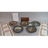 A Collection of Five German Heinrich Villeroy & Boch Plates From the Russian Fairy Tales