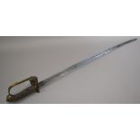 A 19th Century British Infantry (1845 Pattern) Officer's Sword with Victorian Cipher and Etched