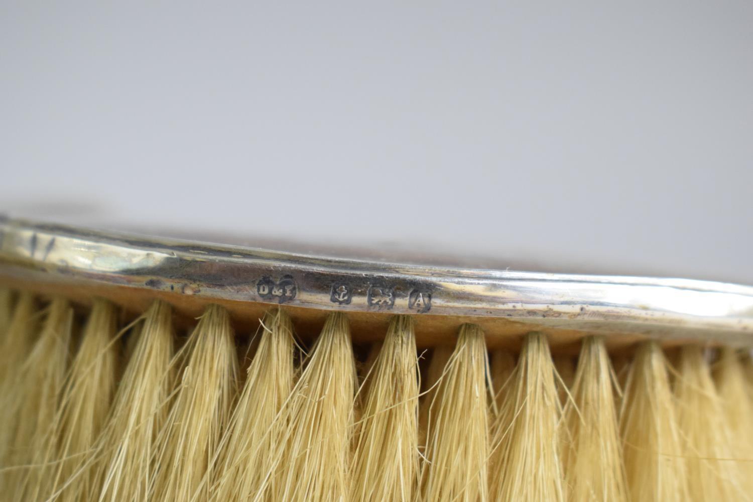 A Collection of Three Silver Mounted Dressing Table Hair Brushes, Birmingham and London Hallmarks - Image 4 of 4