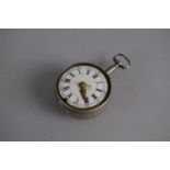 An 18th Century Verge Movement Pocket Watch Signed Isaac Hasius Haarlem. Fusee Movement with Pierced