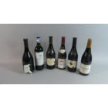 Six Bottles of Red Wine. 1998 Bordeaux, Chateau De Leyne 1998, Two Heritage Cotes De Rhone, Honoré