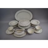 A Collection of Royal Doulton Dinnerwares "Cadence" Pattern to Include Seven Dinner Plates, Six Side
