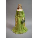 A Royal Worcester Figure Limited Edition with Certificate 849/7500, "Golden Girl of May"