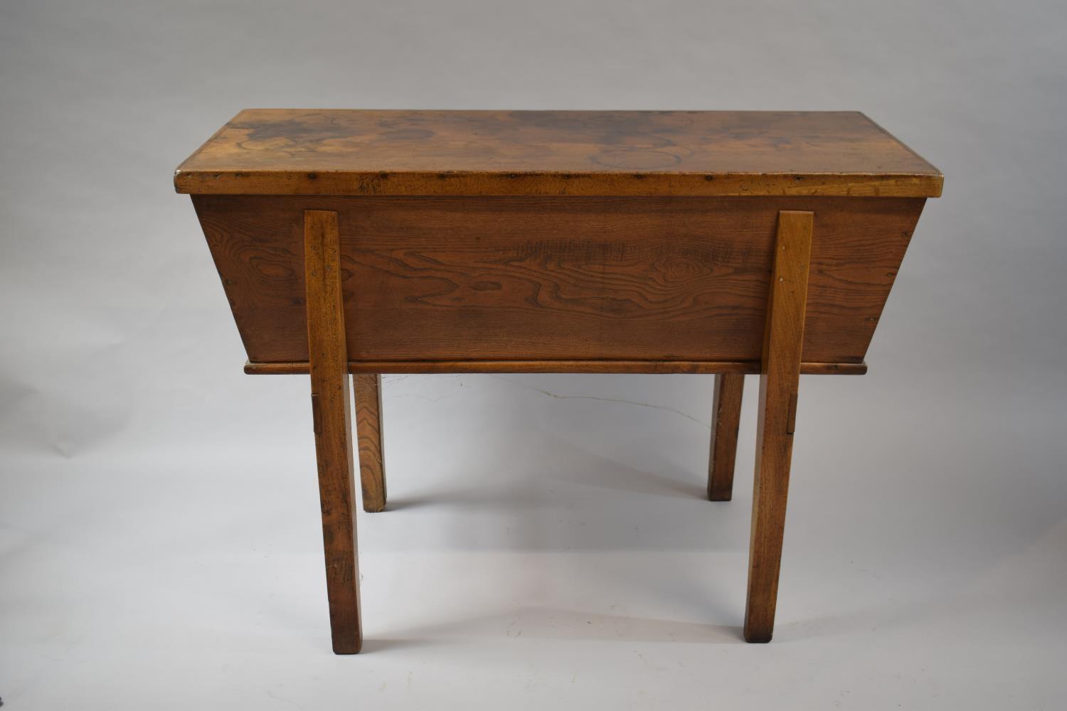 A 19th Century Country Elm Dough Bin with Lift Off Lid (Has Been Treated for Worm), 103.5 x 43cms