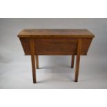 A 19th Century Country Elm Dough Bin with Lift Off Lid (Has Been Treated for Worm), 103.5 x 43cms