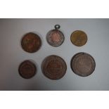 A Birmingham Workhouse Token for 1813, Two Wolverhampton Education Bronze Medallions for Perfect