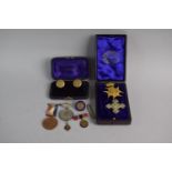 A Collection of Various Coronation Medallions, Maurentania Medallion, "On War Service", Enamel