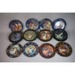 A Collection of Nineteen Russian Decorated Plates to Include Seven from the Kholvi Art Studios 'A