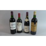 Four Bottles of Red Wine. Moulin De Carsac (Corbieres) 1996, Bordeaux Supérieur 1995, Chateau de
