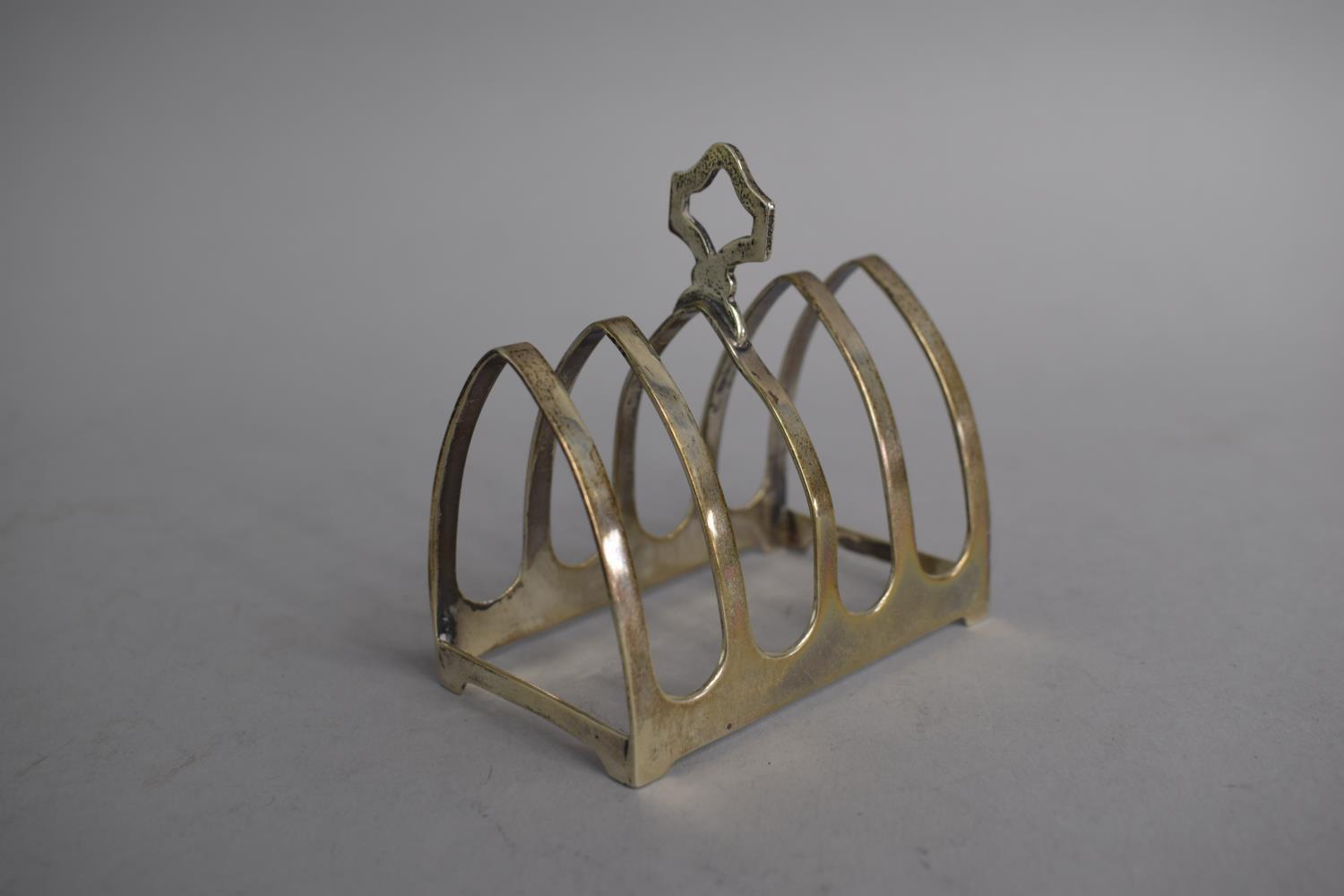 A Small Silver Four Piece Toast Rack. Sheffield 1920