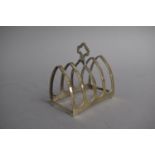 A Small Silver Four Piece Toast Rack. Sheffield 1920