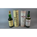 Two Bottles of "Tullibardine" and "The Glenlivet" Single Malt Scotch Whisky. In Tubes, 70cl Each