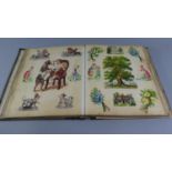 A Victorian Scrapbook containing Colourful Decoupage, Greetings Cards Etc. "To Jane Talbot with Best