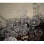 A Collection of Glassware to Include Edinburgh International Ships Decanter, Brandy Balloons,