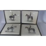 Four Framed Military Prints, after David Chidsworth, Each 35cm Wide