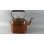 A Large Copper Kettle by Murray, McVinnie and Co Glasgow. Brass Finial 31cms High