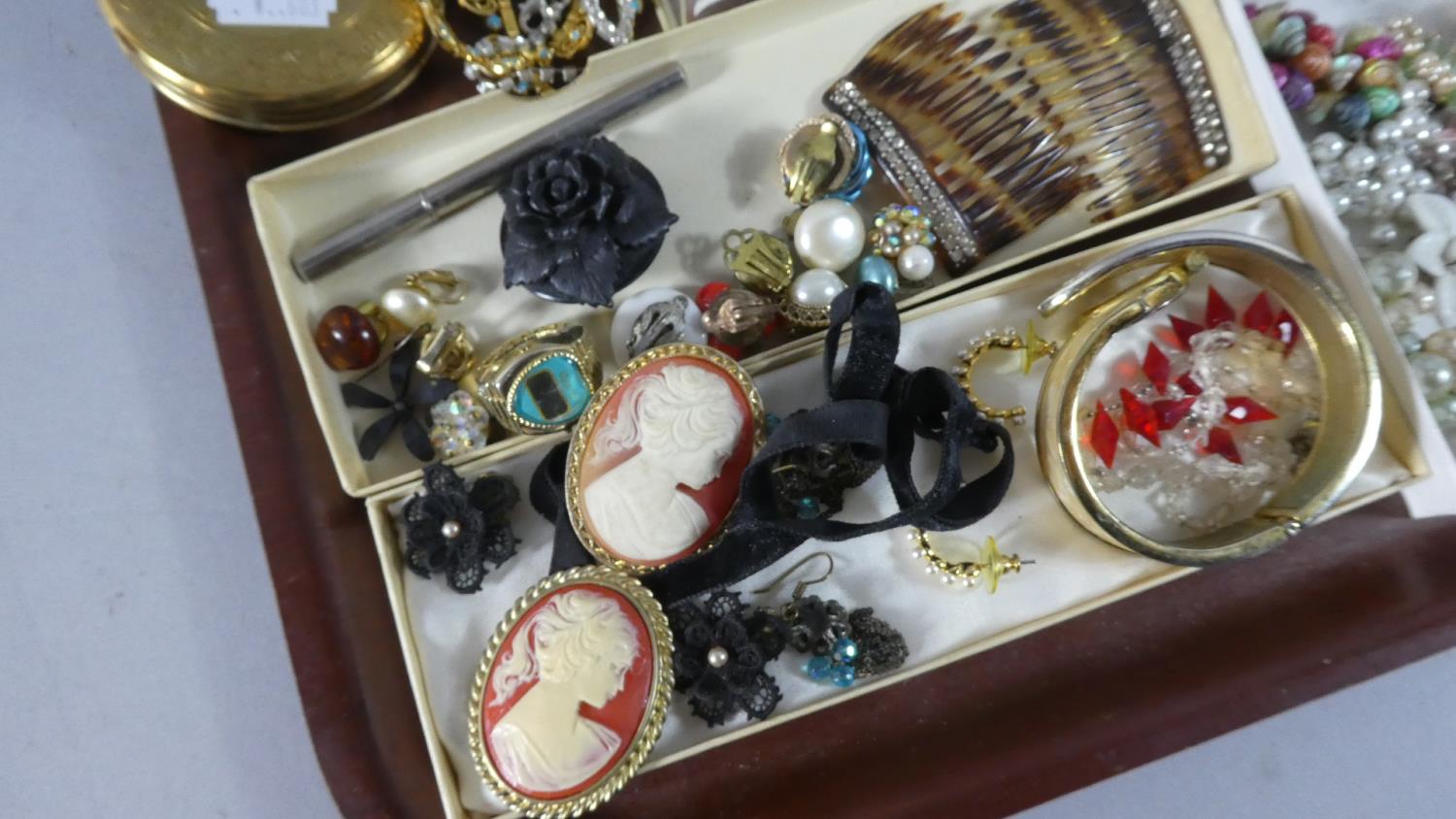 A Tray of Costume Jewellery, Earrings etc - Image 2 of 3