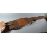 A Leather and Canvas Rifle Bag by Brady, Halesowen