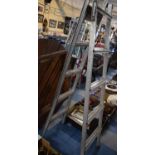 An Aluminium Folding or Convertible Ladder by Abru