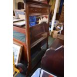 An Edwardian Mahogany Framed Overmantle Mirror with Etched Glass, 122cm Wide and 139cm High