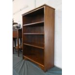 A Four Shelf Open Oak Bookcase, 74cms Wide