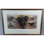 A Limited Edition Mick Cawston Print, No.51/850 Depicting Sporting Scene with Dogs, 73cm Wide