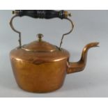 A Late 19th Century Copper Kettle, 24cm high
