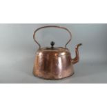A Late 19th Century Copper Kettle, the Loop Handle Numbered "8", 27cm high