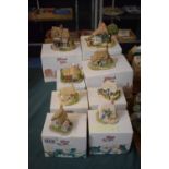 A Collection of Eight Boxed Lilliput Lane Cottages