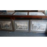 A Collection of Three Gilt Framed Italian Prints, 66cm Wide