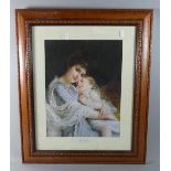 A Framed Print 'Mother Dearest' Ebony Mayner (Born 1810), 42cm Wide