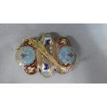 An Early 20th Century Art Nouveau French Champleve Enamel Buckle