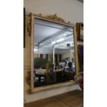 A Gilt Framed Italian Florentine Wall Mirror, 94cm x 77cm