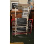 A Collection of Storage Boxes, Medicine Cabinet, Two Step Step Ladder, Wire Racks etc