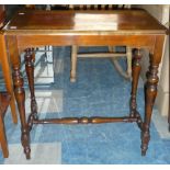 An Edwardian Mahogany Rectangular Topped Occasional Table, 71cm Wide
