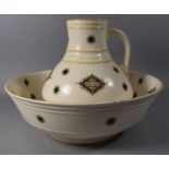 A Mid/Late 19th Century Toilet Jug and Bowl Set